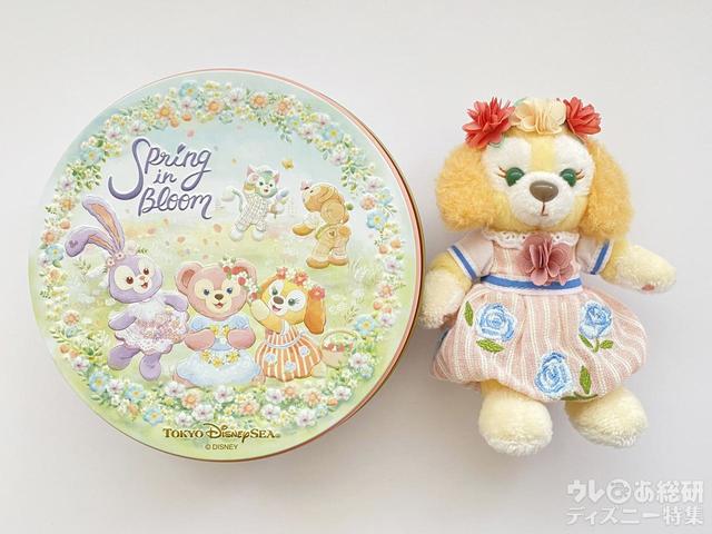 「ダッフィー&フレンズのスプリング・イン・ブルーム」アソ―テッド・クッキーの大きさ比較