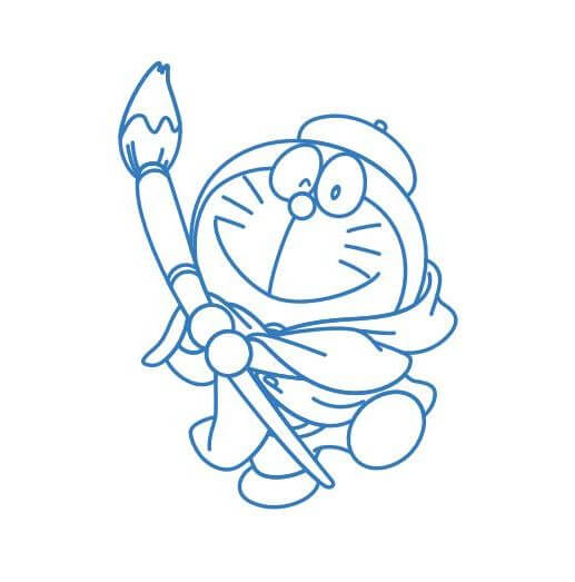 【ハッピーセット®「ドラえもん」】第1弾：おして遊ぼう！ドラえもんのスタンプ／画家スタイルのドラえもんがかわいい♪