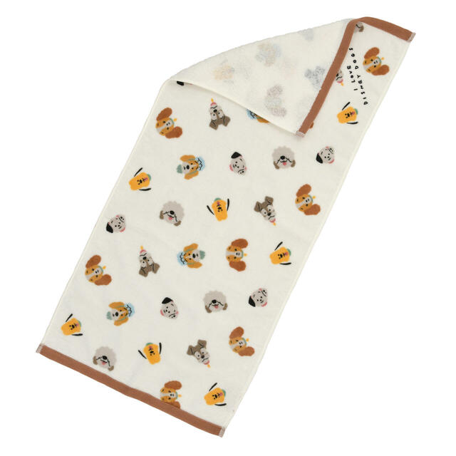 ディズニーキャラクター フェイスタオル I LOVE DISNEY DOGS 1,800円