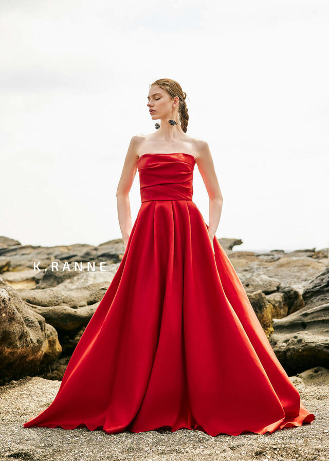 クラウディア|「K.RANNE-クランネ-」新作ウェディングドレス|KNE0048_Orange