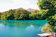 多彩な色の湖面に新緑を映す 神秘的な湖沼群・五色沼