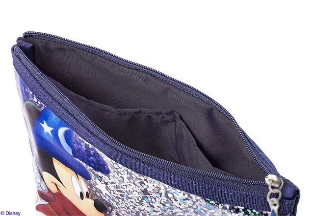 クリアスパンコールポーチ 1,980円|東京ばな奈 ディズニー映画『ファンタジア』公開85周年記念スペシャルアイテム