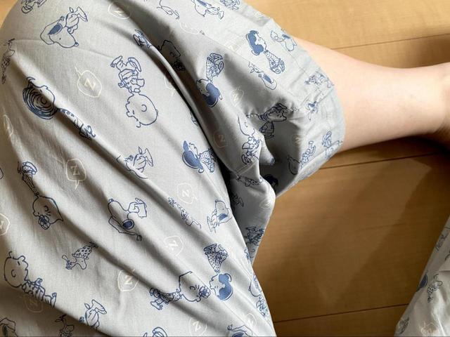 【ユニクロ（UNIQLO） ピーナッツ リラコ】ひざをすっぽり隠してくれる長さ