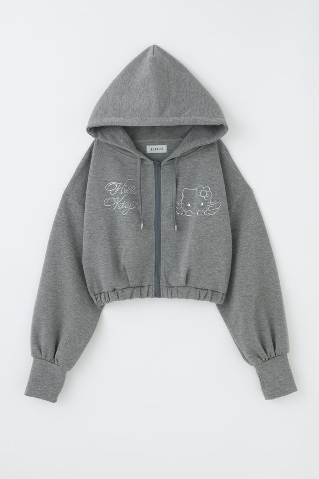 【SHIBUYA109×HELLO KITTY SPECIAL COLLABORATION】BUBBLES（6階） 【HELLO KITTYコラボ】クロップドパーカー 全2種 各¥10,450