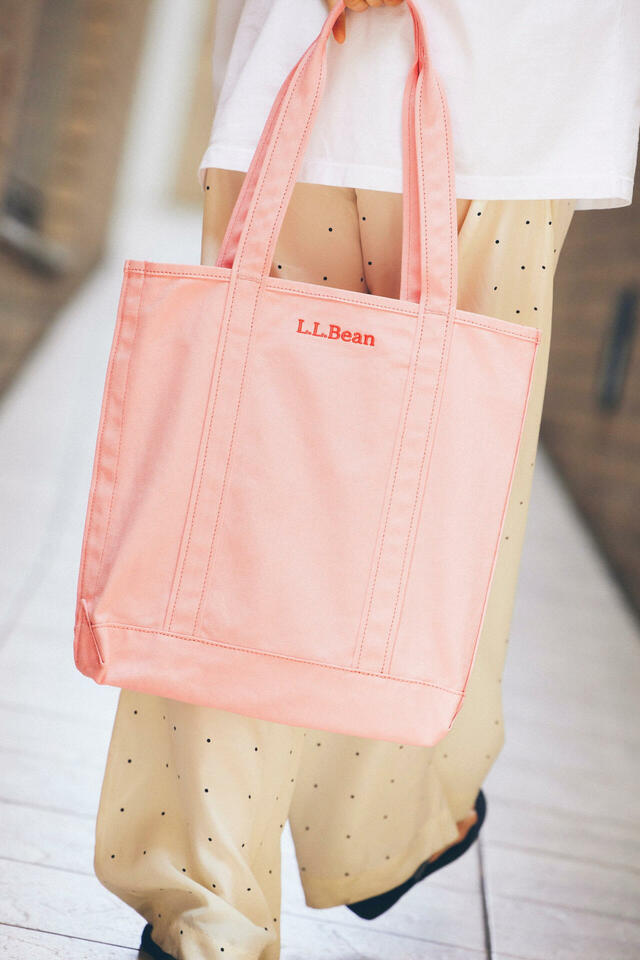 【L.L.Bean for bonjour records - Exclusive Record Tote Bag】春を意識したピンク