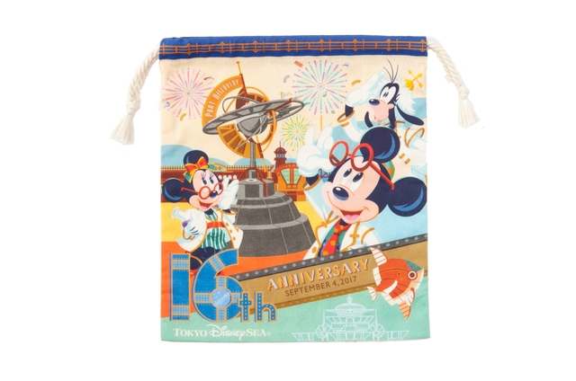 きんちゃく 700円｜縦約23×横約20cm｜エンポーリオ｜東京ディズニーシー16thアニバーサリーグッズ