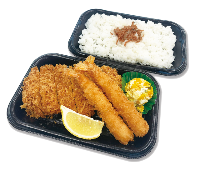 とんかつと海老フライ弁当