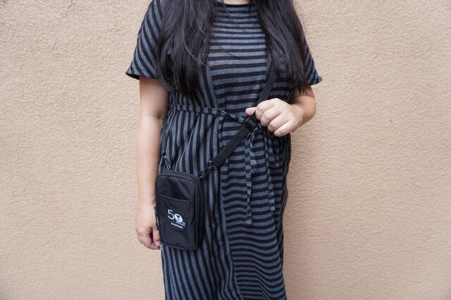 斜め掛けしたところ