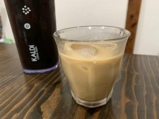 【焙煎珈琲 KALDI炭焼珈琲】カフェオレにもぴったりの苦み