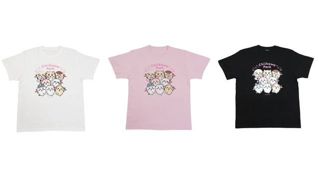 【ちいかわパーク】ちいかわパーク Tシャツ メインビジュアル(全3色) 各¥3,190