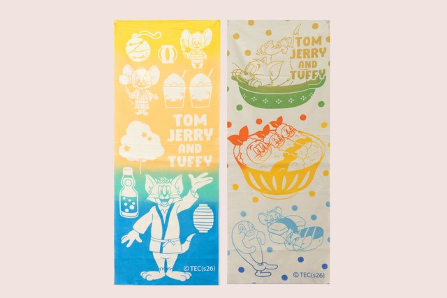 【トムとジェリー「TOM and JERRYワクワクストリートin東京」】注染手ぬぐい　各2,090円
