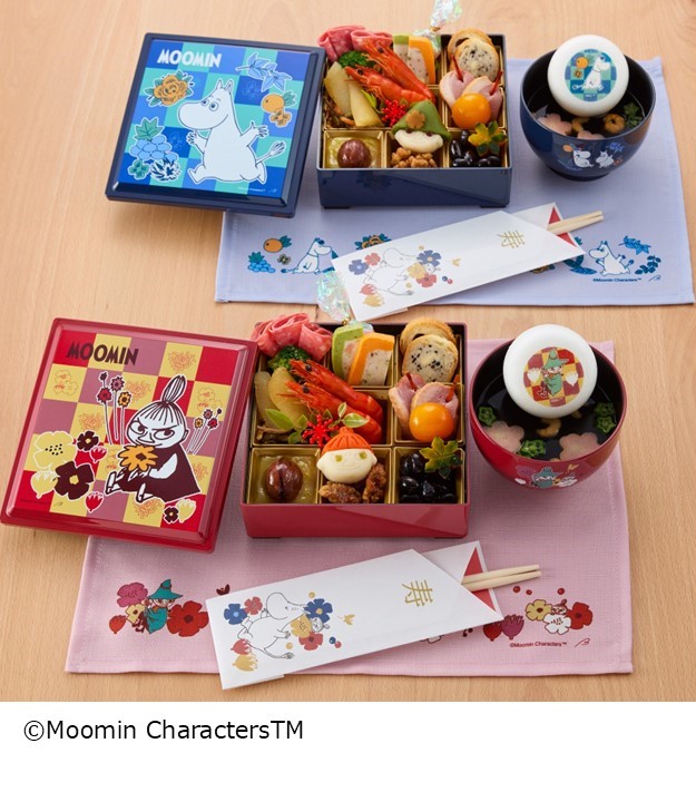 「おせち・一段重『ムーミン』」<価格:23,900円(税込)>【【2027年おせち】個食スタイルのおせちも登場!「スヌーピー」「SPY×FAMILY」「サンエックスユニバース」「ムーミン」全4種の予約がスタート!】