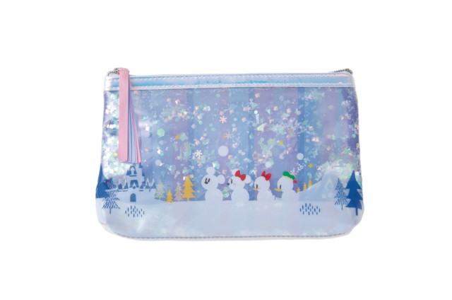 ポーチ 2,300円｜幅約21×高さ約13×マチ約3.5cm｜東京ディズニーリゾート「ディズニー・クリスマス」2019｜販売店舗：東京ディズニーランド「グランドエンポーリアム」、東京ディズニーシー「エンポーリオ」