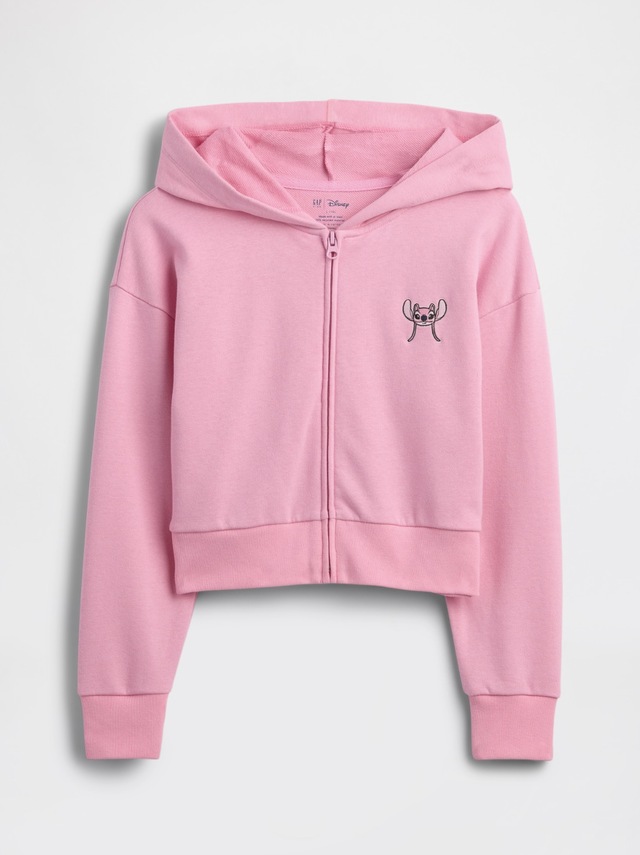 リロ＆スティッチ | フレンチテリー クロップド ジップアップパーカー ¥6,490