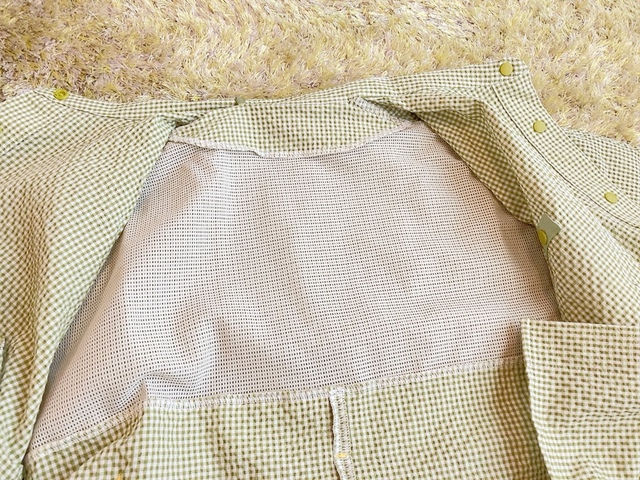 【ワークマン レディース撥水サッカー半袖シャツ】ベンチレーションで涼しい風が服の中まで入ってきます