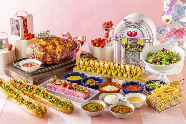 「セイボリー（軽食）」＜期間：2026年3月12日～5月10日＞【ヒルトン名古屋のストロベリースイーツビュッフェ第2弾は、ノスタルジックにときめく、レトロポップないちごの世界♪】