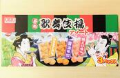 【天乃屋　ぷち歌舞伎揚アソート　792g（264g×3袋）　1378円】歌舞伎揚らしい和風のパッケージが目を引く
