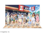 「描き下ろしアクリルスタンド」＜期間：8月24日(土)～9月13日＞【【KFC×ウマ娘】限定グッズやゲームアイテムが手に入る！「ウマ娘と今日、ケンタッキーにしない？スペシャルセット」】