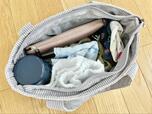 【ファッションセンター　しまむら　ミッキーマウスコーデュロイトートバッグ】子ども1人分の着替えなど荷物をしっかり収納できました