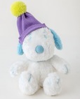 【『SNOOPY 2025 巳スヌーピーのぬいぐるみポーチ BOOK』（宝島社）】紫色のニット帽があたたかそう！