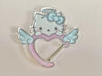 Angel風ハローキティのアクリルカラビナ。かわいい！