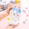 【「Chiikawa Baby ぬいぐるみくじ」】おまるにちょこんと座った姿が愛おしい、ふわふわ素材のハチワレぬいぐるみ