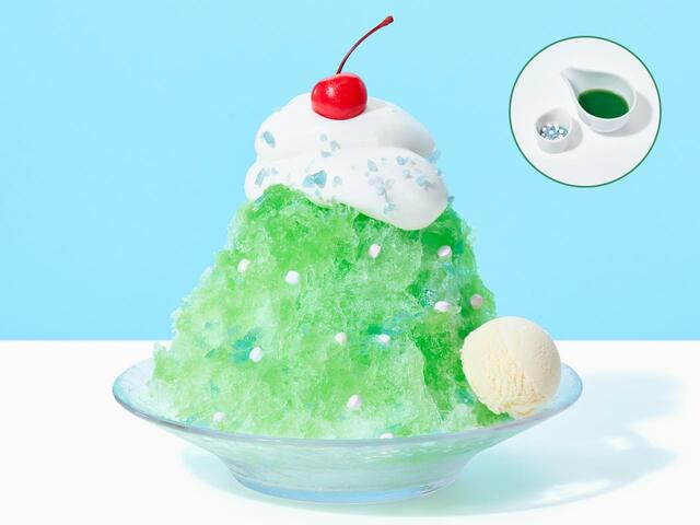 「メロンソーダ」＜690円（税込759円）＞【ふわふわ純氷かき氷フェア】