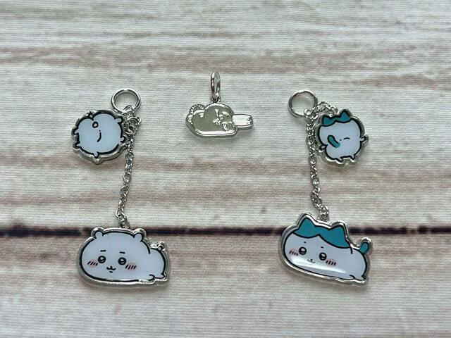 【しまむら：シューズアクセ（ちいかわ）】マルカン付きなのでファスナーチャームやネックレスなどにアレンジも◎