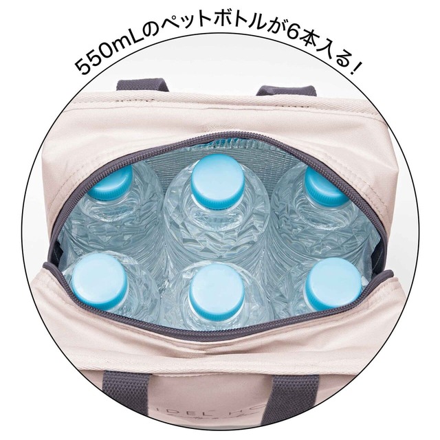 550mLのペットボトルが6本入る