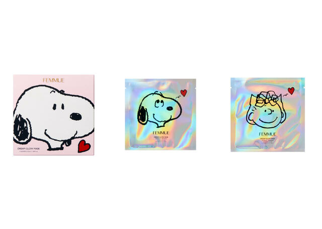 ドリームグロウマスク（RR）32mL×6枚 ¥4,840｜コスメキッチン「PEANUTS」コラボアイテム