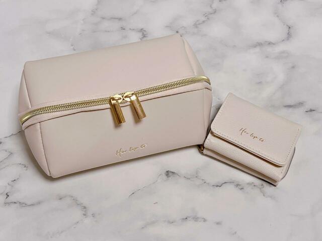 【sweet（スウィート）2月増刊号】通常版の付録のボックスコスメポーチと並べてみました♪