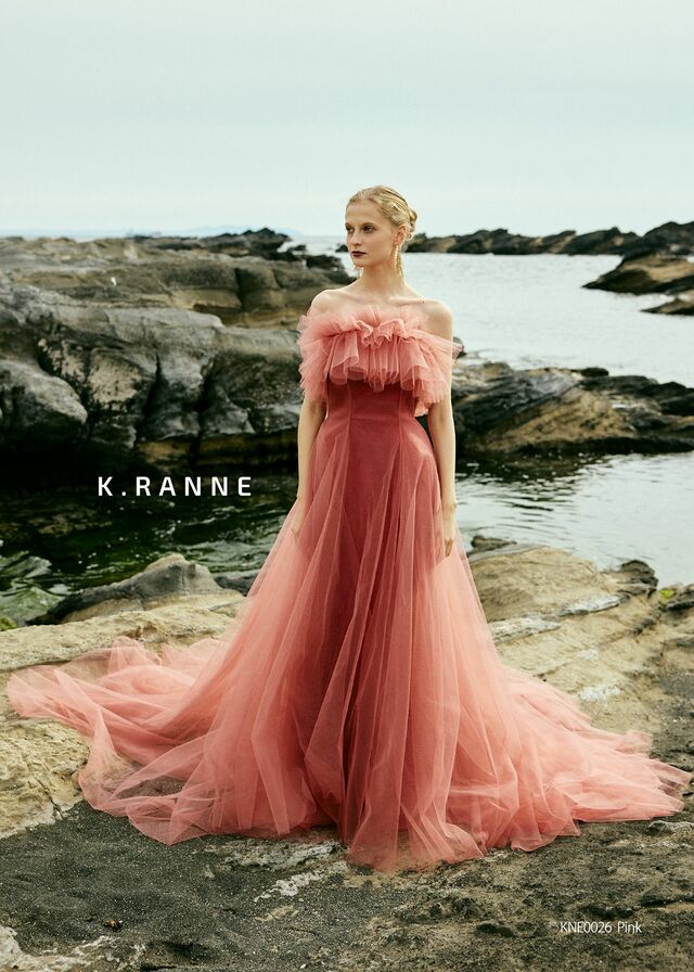「K.RANNE-クランネ-」新作ウェディングドレス KNE0026_Pink