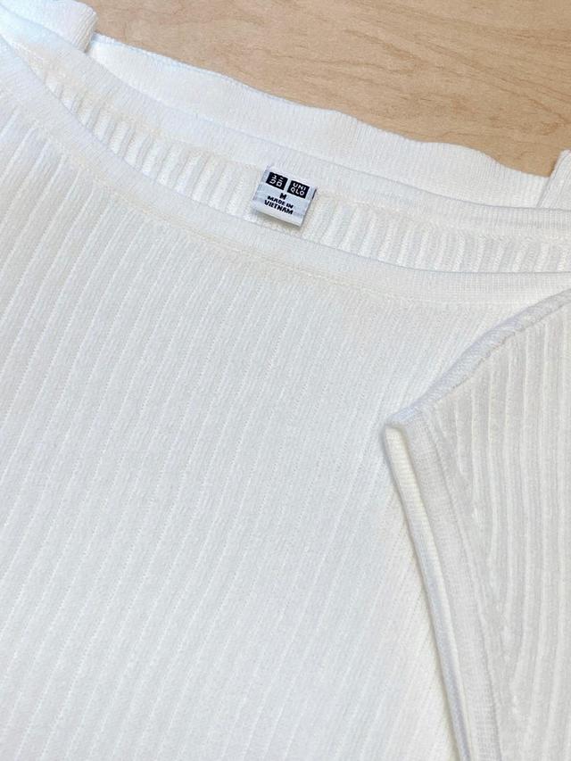 【ユニクロ】UVカットスーピマコットンフレンチスリーブセーター／税込1,990円