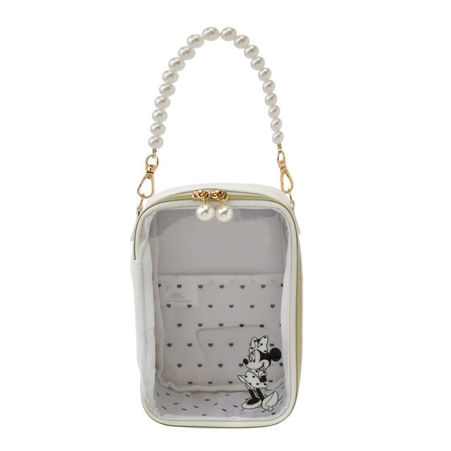 ミニー ポーチ ストラップ付き クリア窓 ときめいて 2,900円