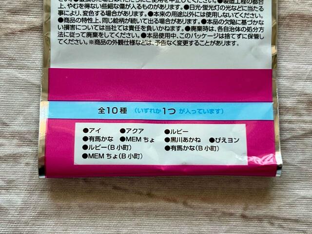 全10種のブラインド仕様。今回は2個購入してみました
