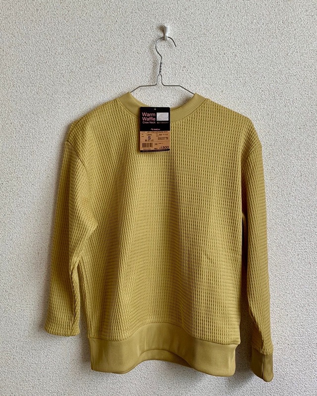 ワークマン／レディースウォームワッフルクルーネック／肌触りも抜群