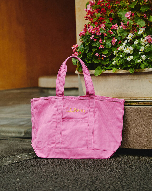 PINK【L.L.Bean×ROSE BUD別注】グローサリー・トートバッグ:6,600円(税込)