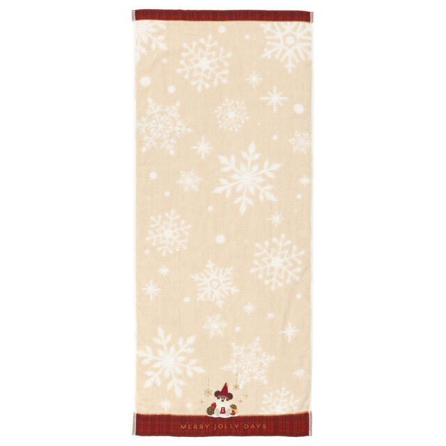 フェイスタオル 2,000円｜東京ディズニーリゾート「ディズニー・クリスマス」スペシャルグッズ｜販売店舗：東京ディズニーランド「ディズニー＆カンパニー」、東京ディズニーシー「エンポーリオ」｜発売日：2025年11月10日（月）
