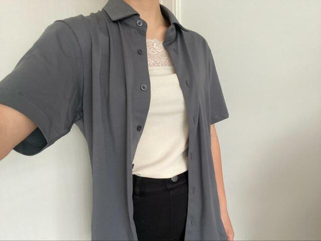 【ユニクロ エアリズムポロシャツ（フルオープン・半袖）】どんなファッションにも合わせやすい