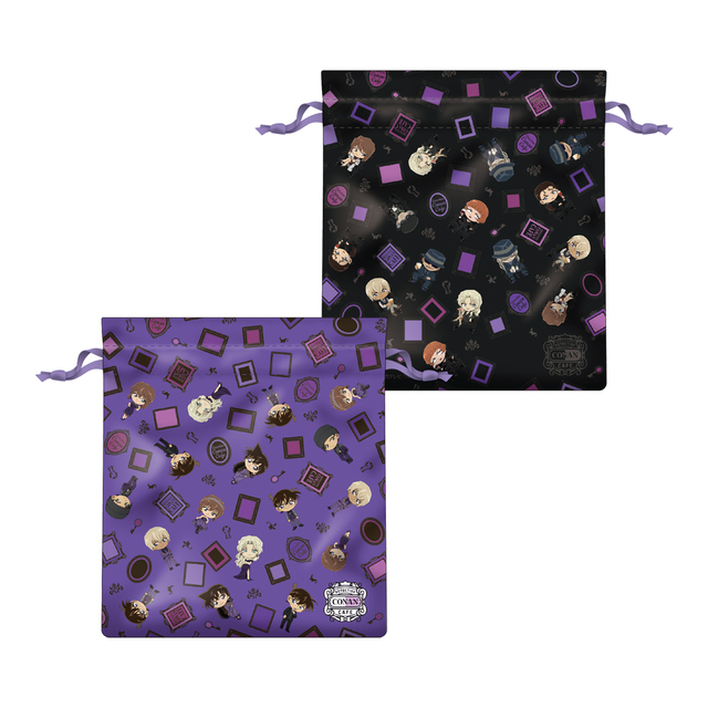 サテン巾着 1,500円(税込1,650円)|名探偵コナンカフェ