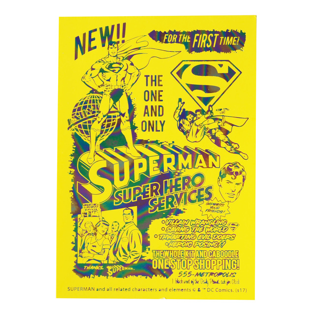 SUPERMAN  B6 ノート Neon Yellow 550円