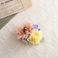 ピーチピンクガーベラのフラワーコサージュ／luna-et-lily／1,980円