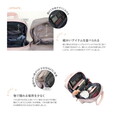【『BRILMY FIRST ANNIVERSARY 中身が見えて時短がかなう ズボラに優しいコスメポーチ BOOK UPDATE PINK ver. SPECIAL PACKAGE』(宝島社)】ポケットの高さをアップデートし、細かいアイテムを並べるのも便利に!