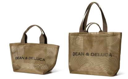 DEAN & DELUCA メッシュトートバッグ シルバー S Lサイズセット 