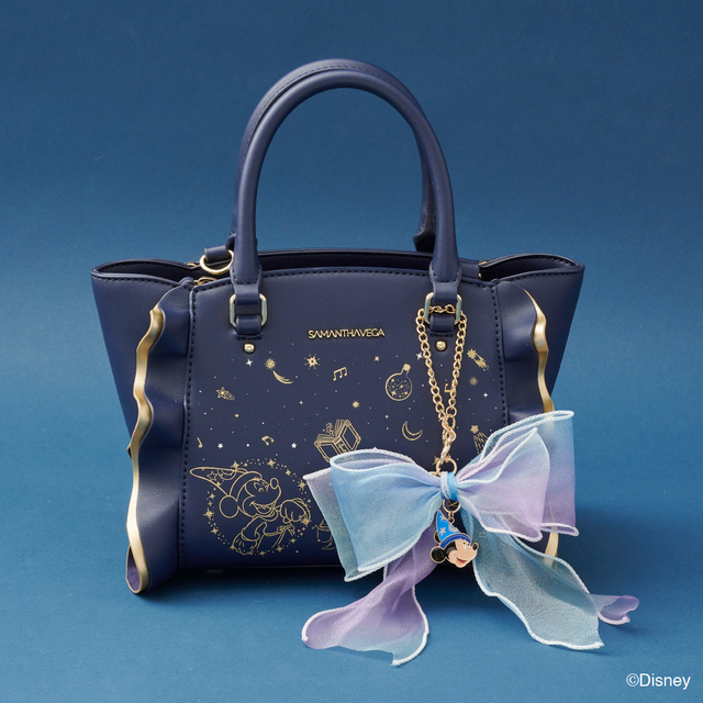 バッグ ¥24,200、バッグチャーム ¥5,500|サマンサベガ ディズニー・アニメーション映画『ファンタジア』「ミッキーマウス」コレクション