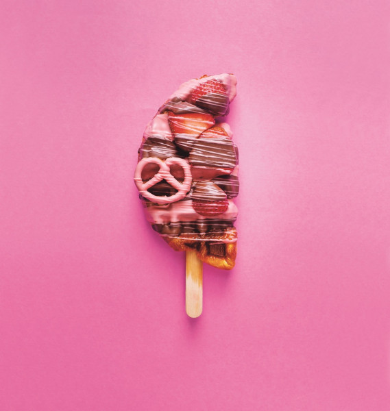 クロワッサンワッフル ストロベリーラズベリー