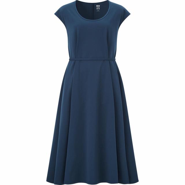 【UNIQLO（ユニクロ） × Theory（セオリー） コラボレーション第二弾】ウルトラストレッチAラインワンピース（半袖）