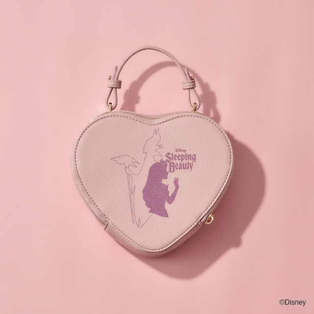 ハート型ショルダーバッグ ￥19,800｜SAMANTHAVEGA ディズニーコレクション『眠れる森の美女』オーロラ姫