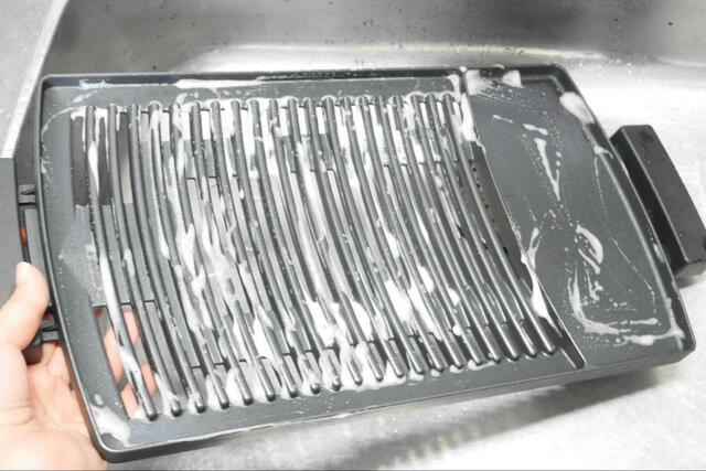 【ニトリ　減塩焼肉グリルプレート】片付けはちょっと大変