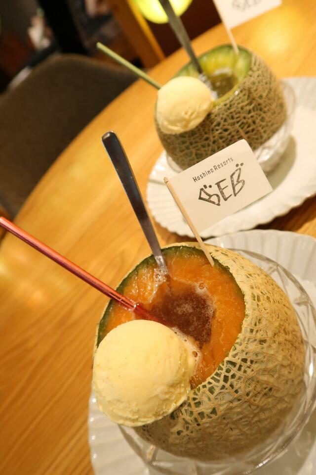 【BEB5土浦】メロンまるごとクリームソーダ　まるごとにもほどがある
